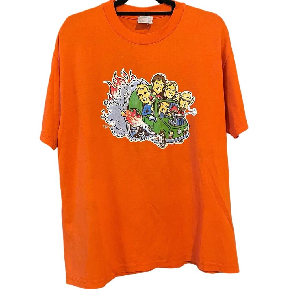 Vintage 90s Audio Adrenaline 1998 Hot Wheels Parody Band Shirt Adult Large